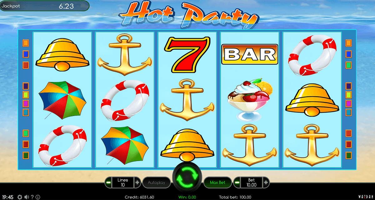 hot party wazdan automat online